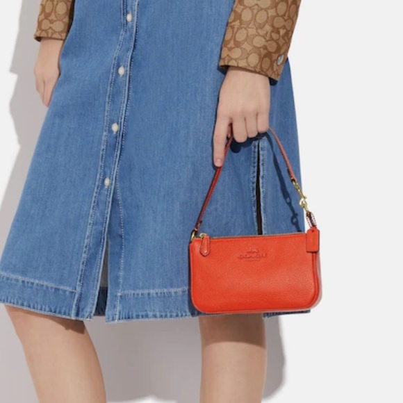 Coach Nolita 19 Gold/Mango - Picture 3 of 16